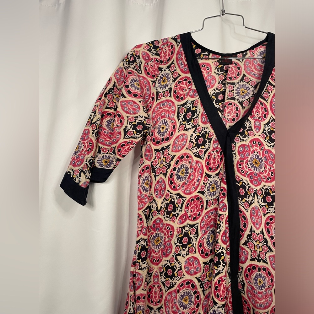 Aller Simplement Multicolored 3/4 Sleeve Tunic W/… - image 2